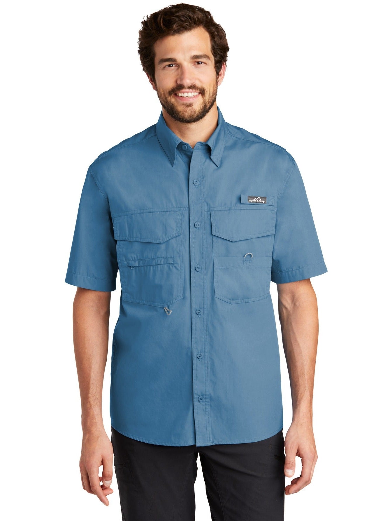 no-logo Eddie Bauer Short Sleeve Fishing Shirt-Regular-Eddie Bauer-Thread Logic