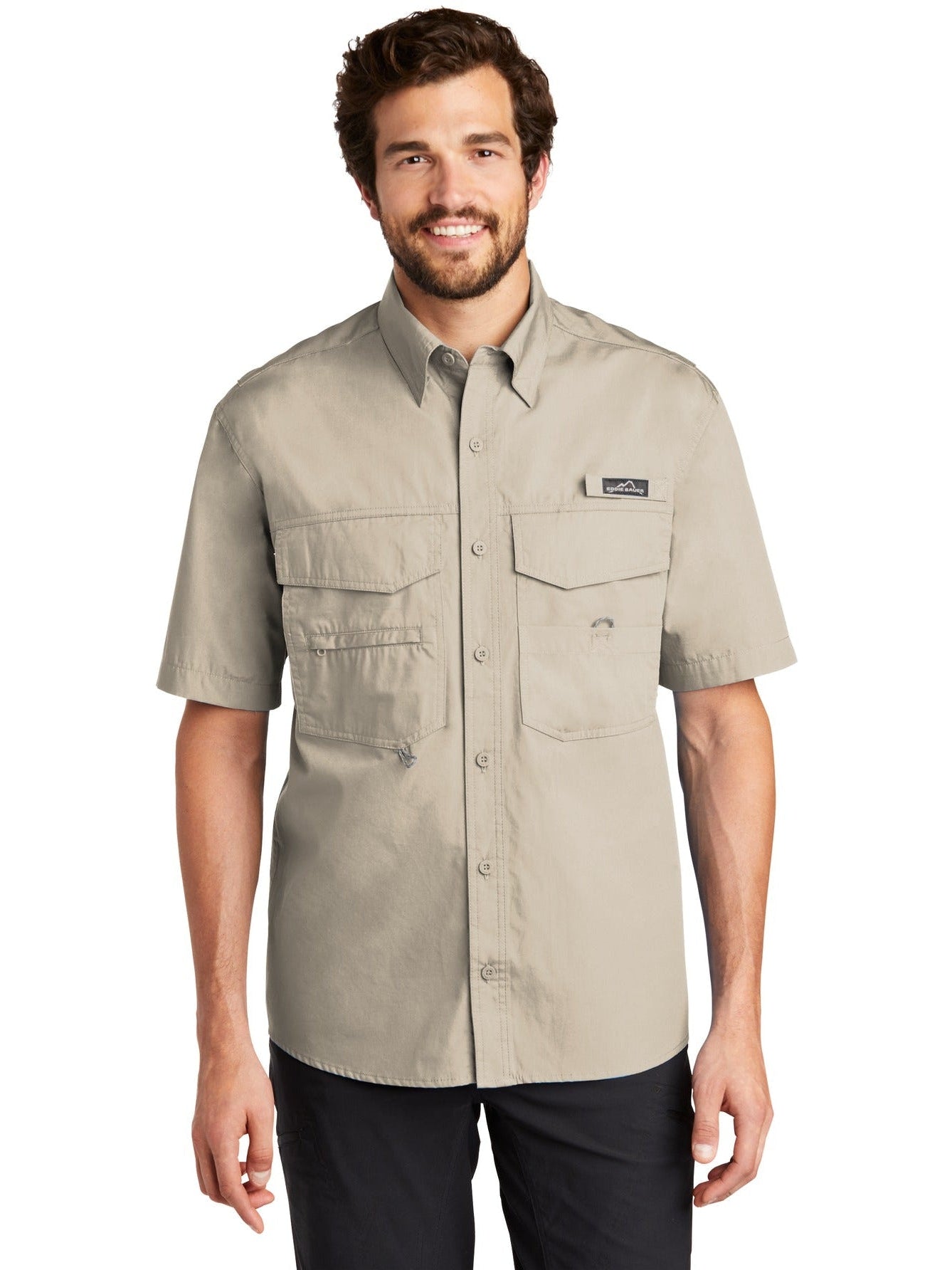 no-logo Eddie Bauer Short Sleeve Fishing Shirt-Regular-Eddie Bauer-Thread Logic
