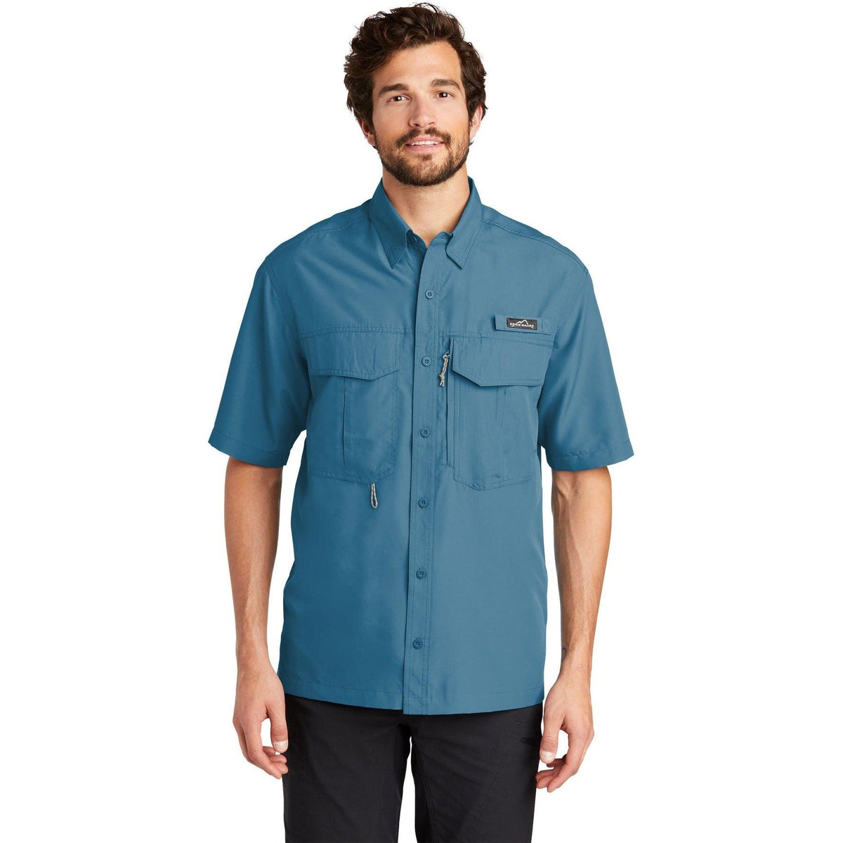 no-logo Eddie Bauer Short Sleeve Performance Fishing Shirt-Regular-Eddie Bauer-Thread Logic