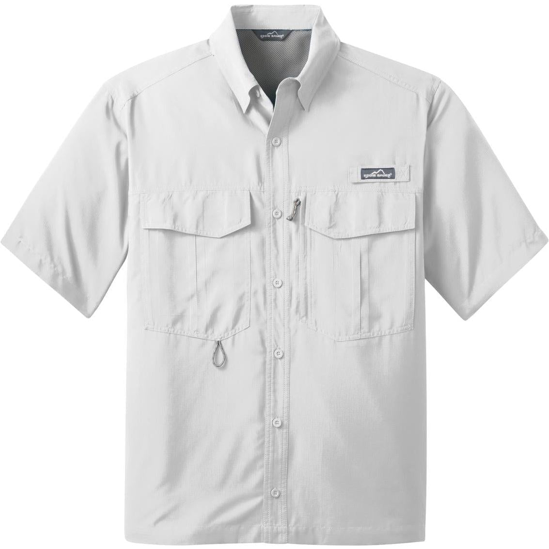 no-logo Eddie Bauer Short Sleeve Performance Fishing Shirt