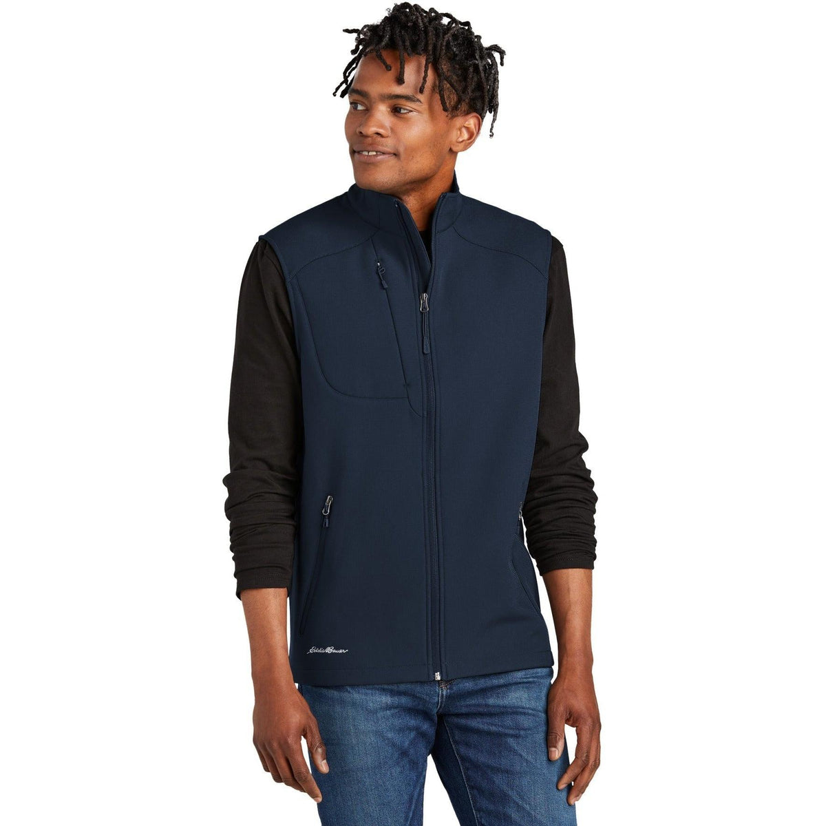 no-logo Eddie Bauer Stretch Soft Shell Vest-Regular-Eddie Bauer-Thread Logic