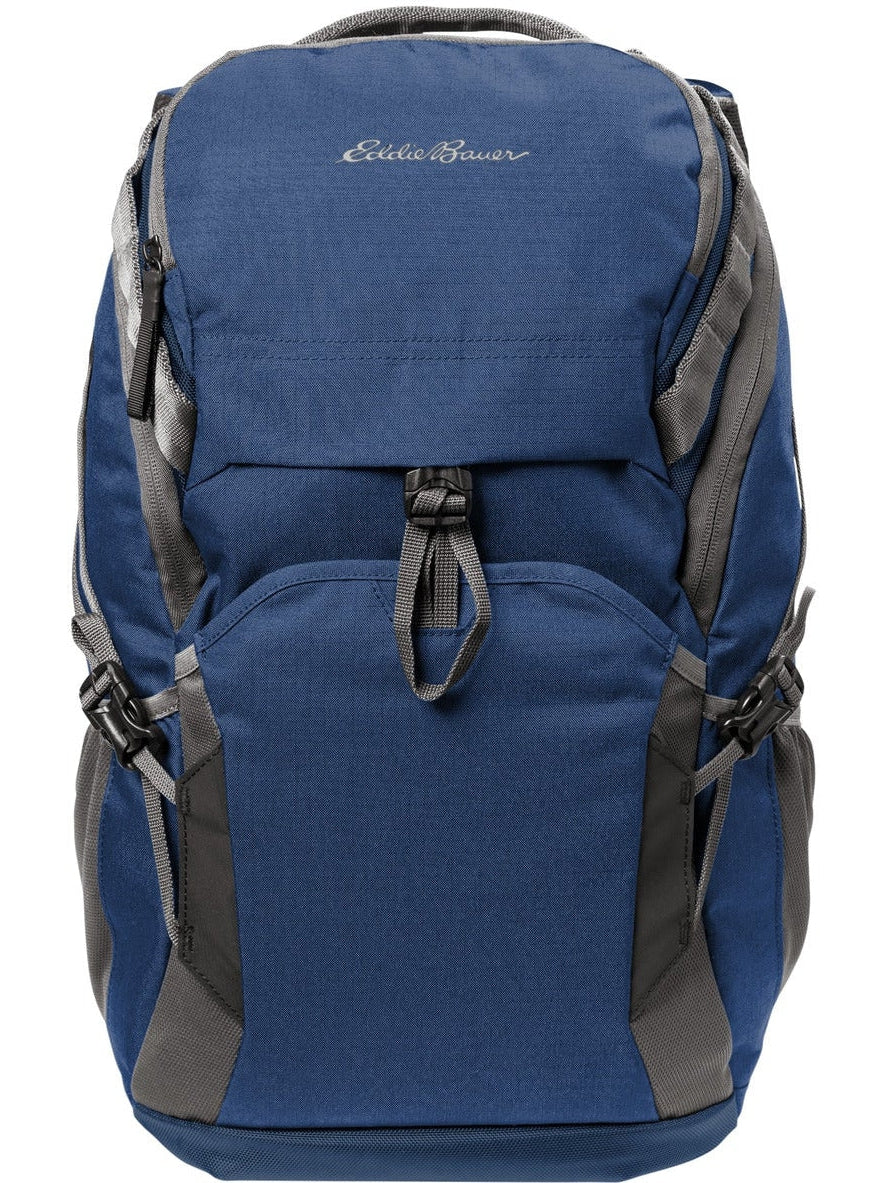 Eddie Bauer Tour Backpack-Regular-Eddie Bauer-Sapphire Blue/Grey Steel-Thread Logic