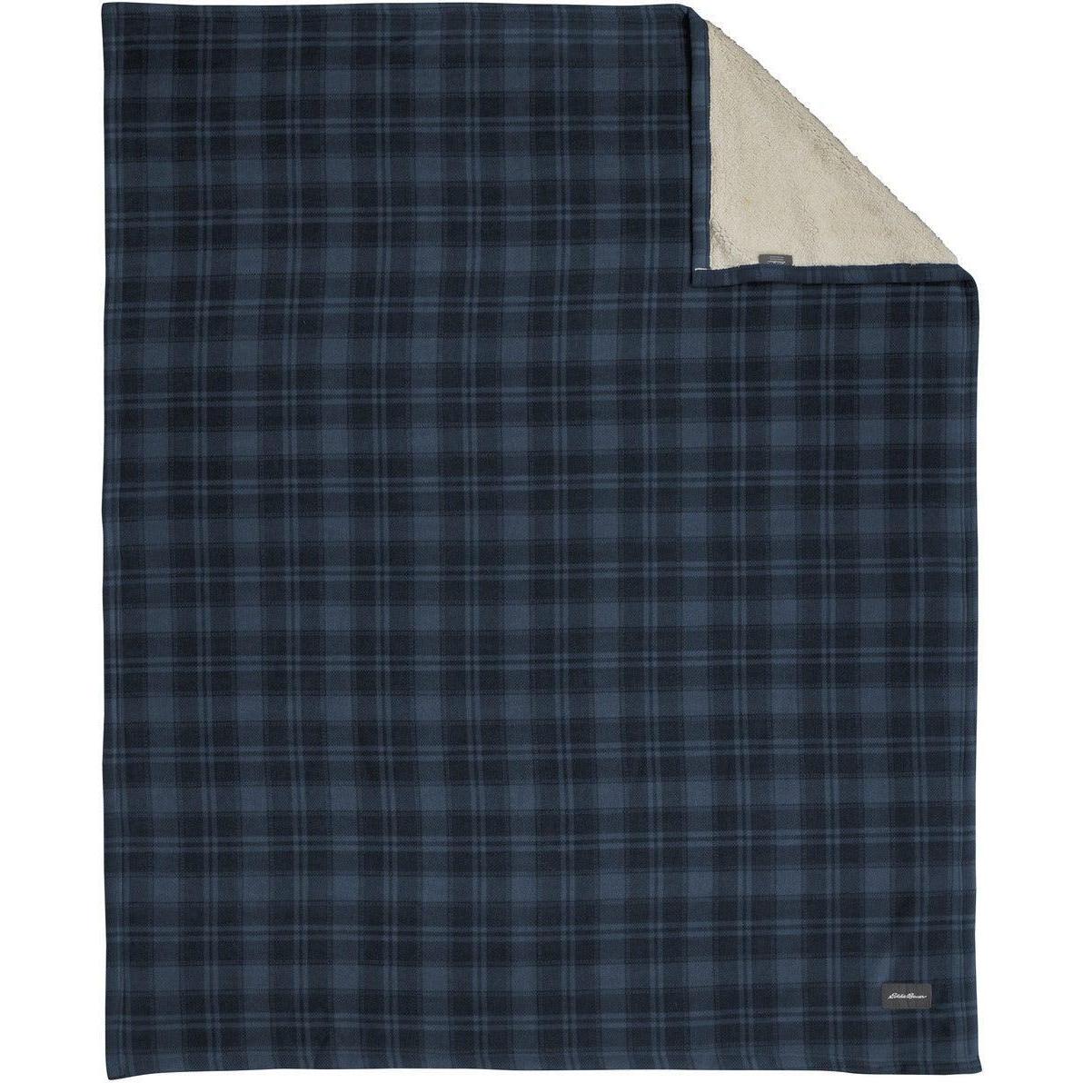 no-logo Eddie Bauer Woodland Blanket-Regular-Eddie Bauer-River Blue Navy/Bone-1 Size-Thread Logic