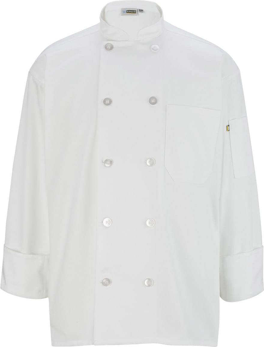 Edwards 10 Button Long Sleeve Chef Coat