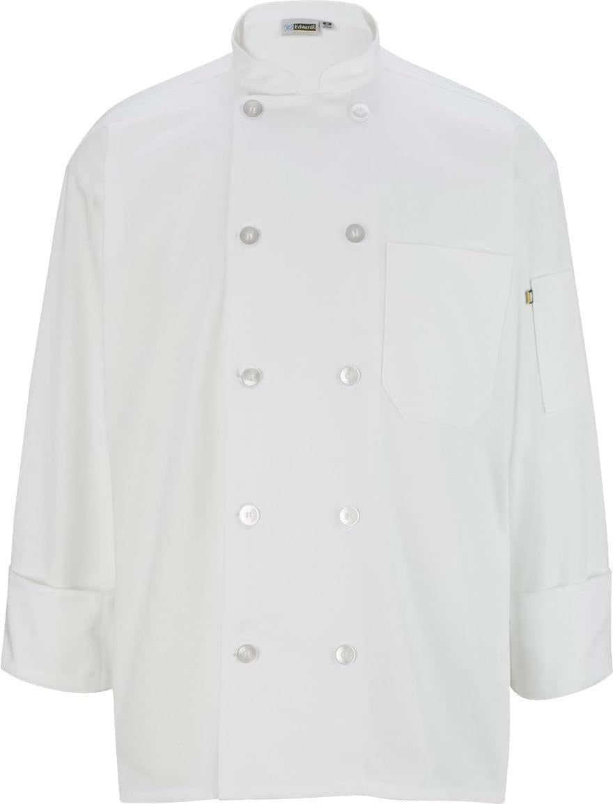 Edwards 10 Button Long Sleeve Chef Coat