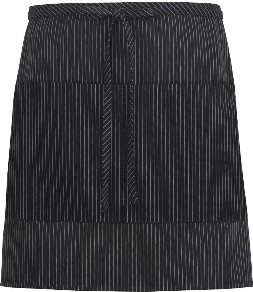 no-logo Edwards 2 Pocket Half Bistro Apron-APRONS-Edwards-Black Stripe-1 Size-Thread Logic