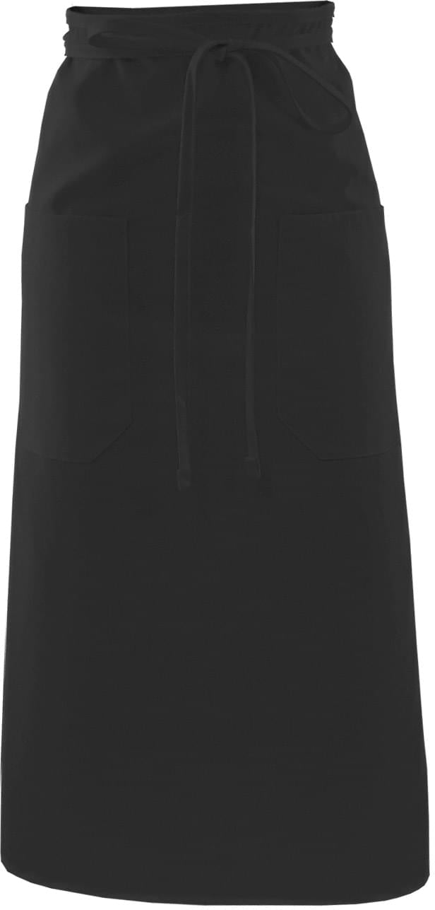 no-logo Edwards 2 Pocket Long Bistro Apron-APRONS-Edwards-Black-1 Size-Thread Logic