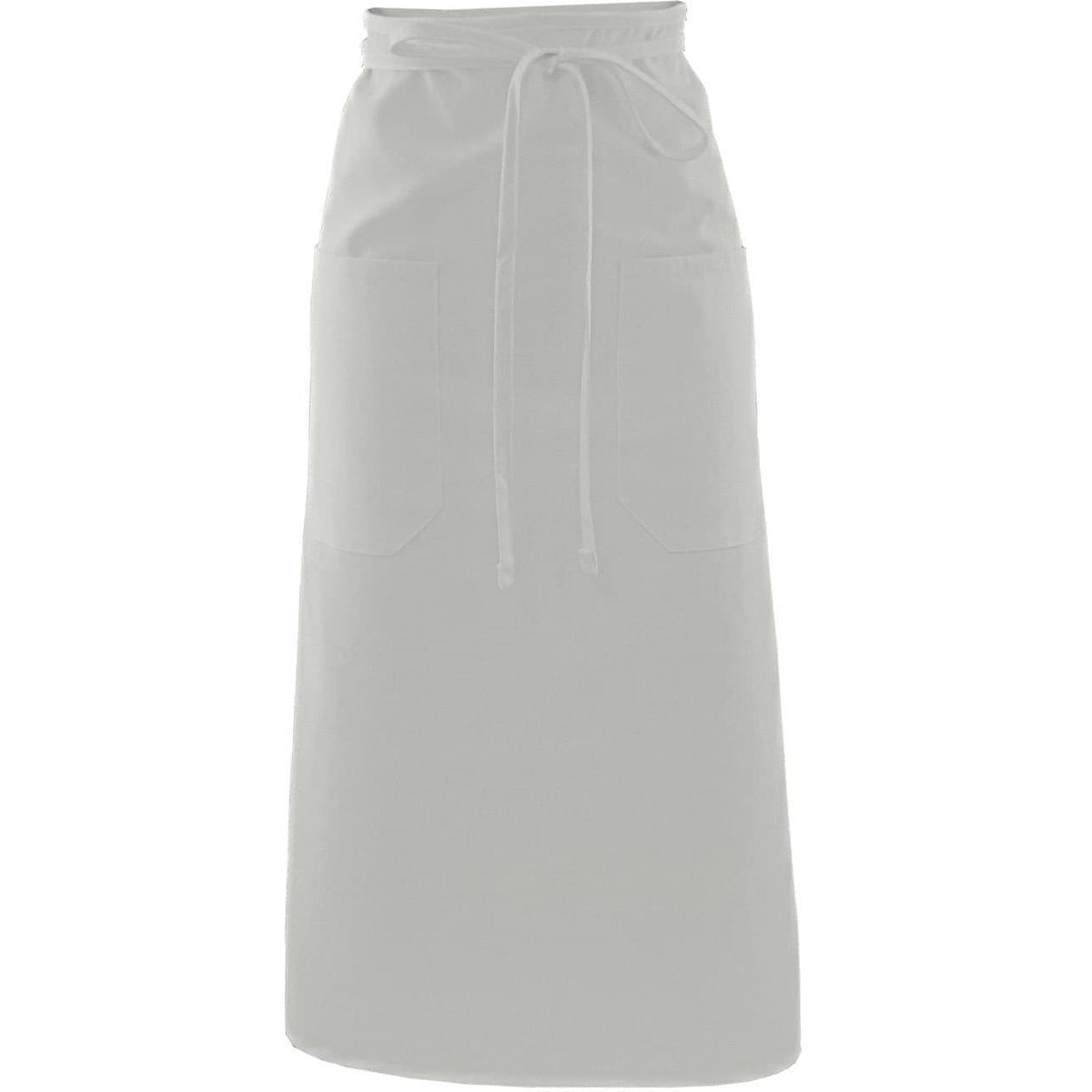 no-logo Edwards 2 Pocket Long Bistro Apron-APRONS-Edwards-White-1 Size-Thread Logic