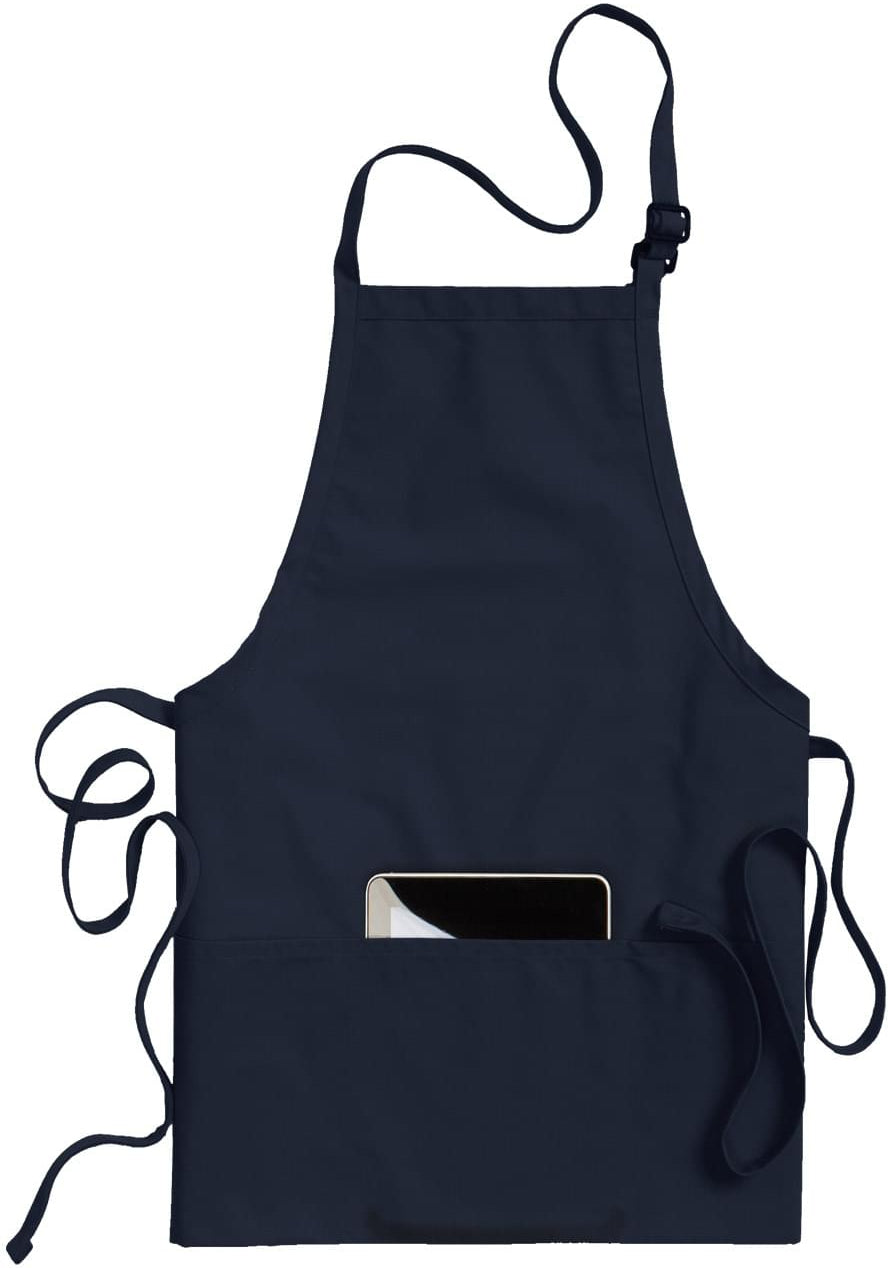 no-logo Edwards 3 Pocket Bib Apron-APRONS-Edwards-Navy-1 Size-Thread Logic