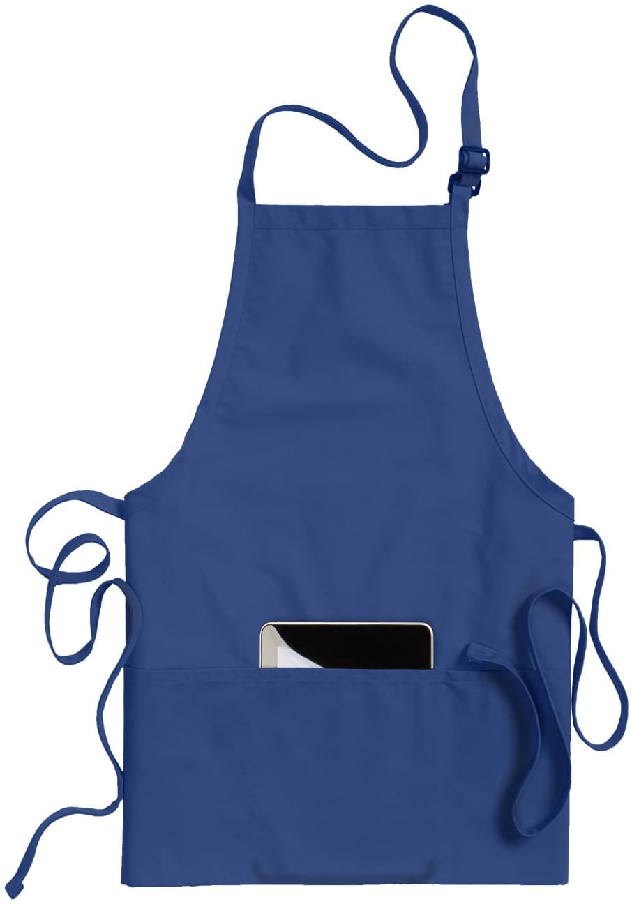 no-logo Edwards 3 Pocket Bib Apron-APRONS-Edwards-Royal-1 Size-Thread Logic