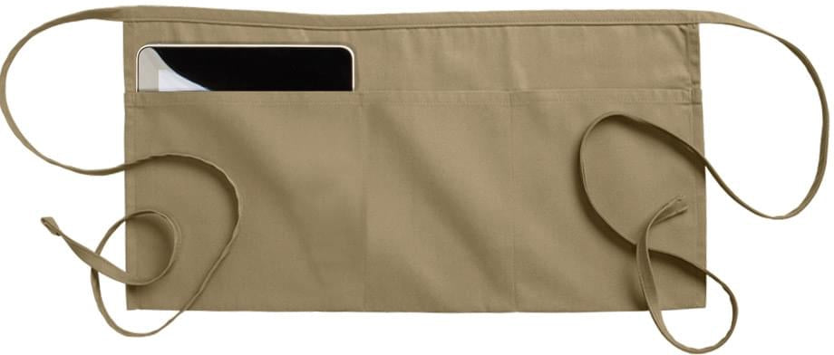 no-logo Edwards 3 Pocket Waist Apron-APRONS-Edwards-Khaki-1 Size-Thread Logic