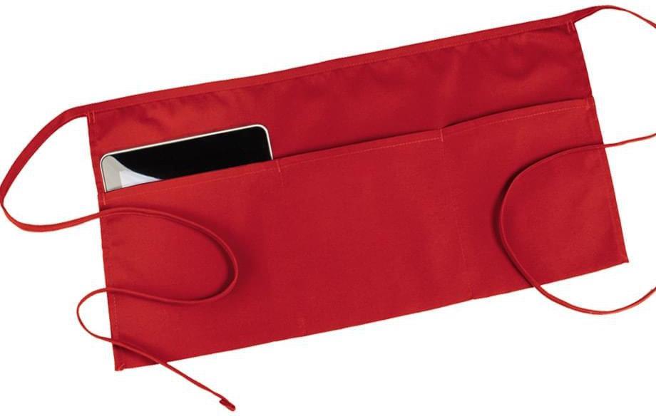 no-logo Edwards 3 Pocket Waist Apron-APRONS-Edwards-Red-1 Size-Thread Logic