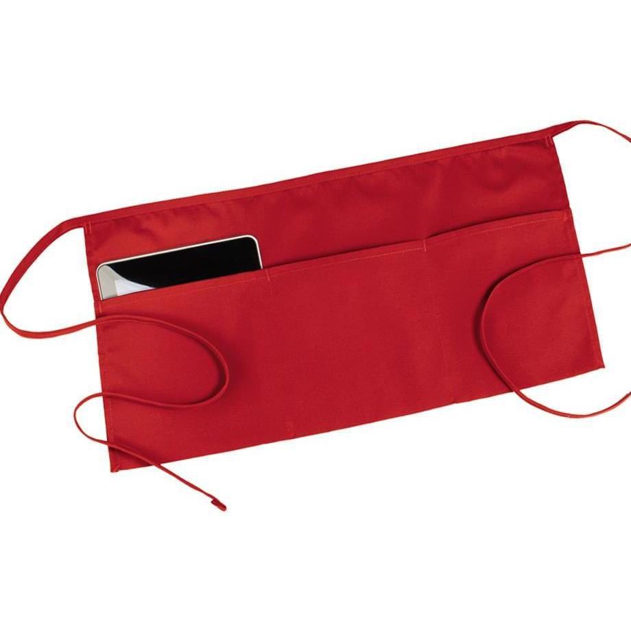 no-logo Edwards 3 Pocket Waist Apron-APRONS-Edwards-Red-1 Size-Thread Logic