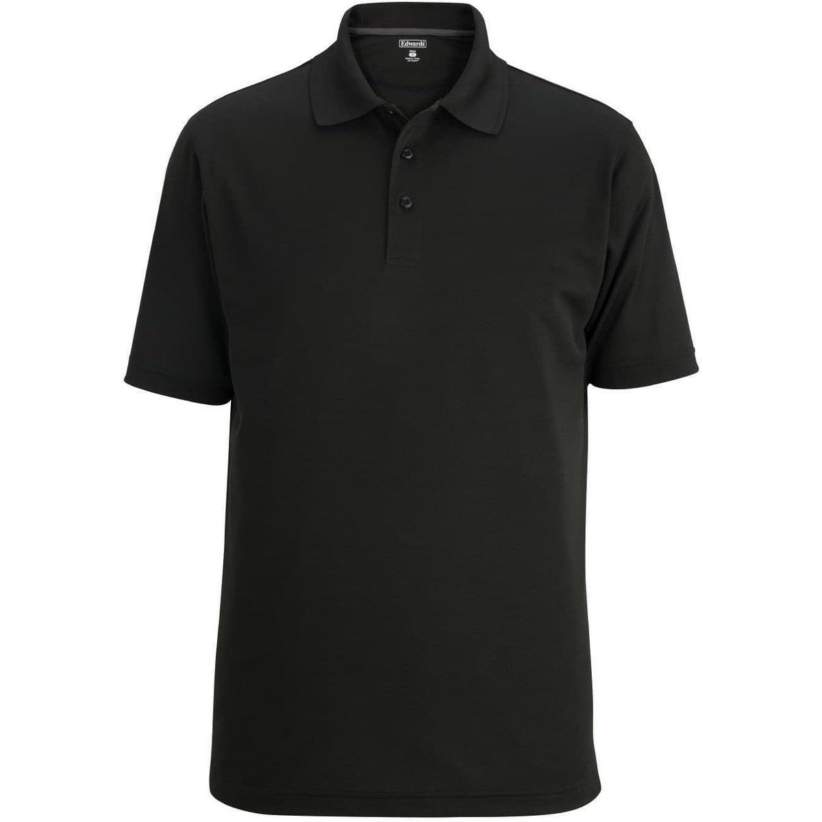 no-logo Edwards Airgrid Snag Proof Polo-Men's Polos-Edwards-Black-S-Thread Logic