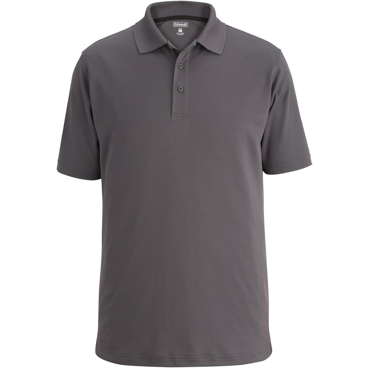 no-logo Edwards Airgrid Snag Proof Polo-Men's Polos-Edwards-Steel Grey-S-Thread Logic