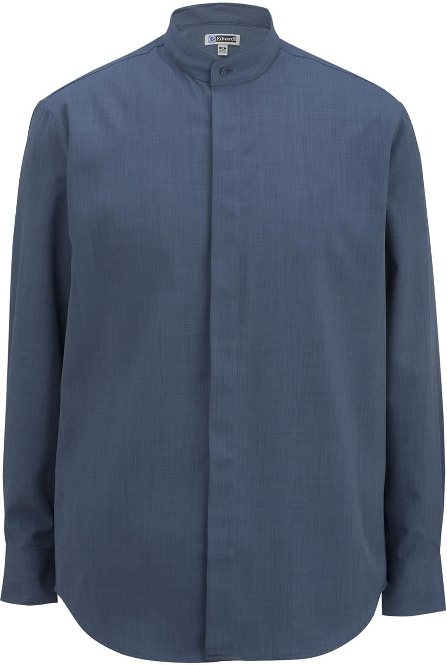 Edwards Bastiste Banded Collar Shirt