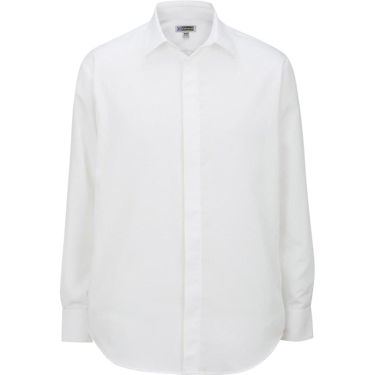 no-logo Edwards Bastiste Cafe Shirt-Dress Shirts-Edwards-White-S-Thread Logic