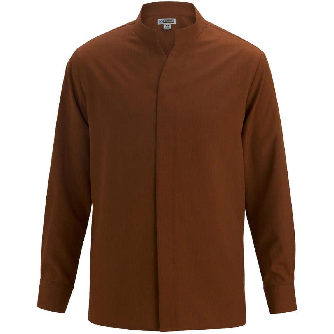no-logo Edwards Bastiste Stand Up Collar Shirt-Dress Shirts-Edwards-Thread Logic