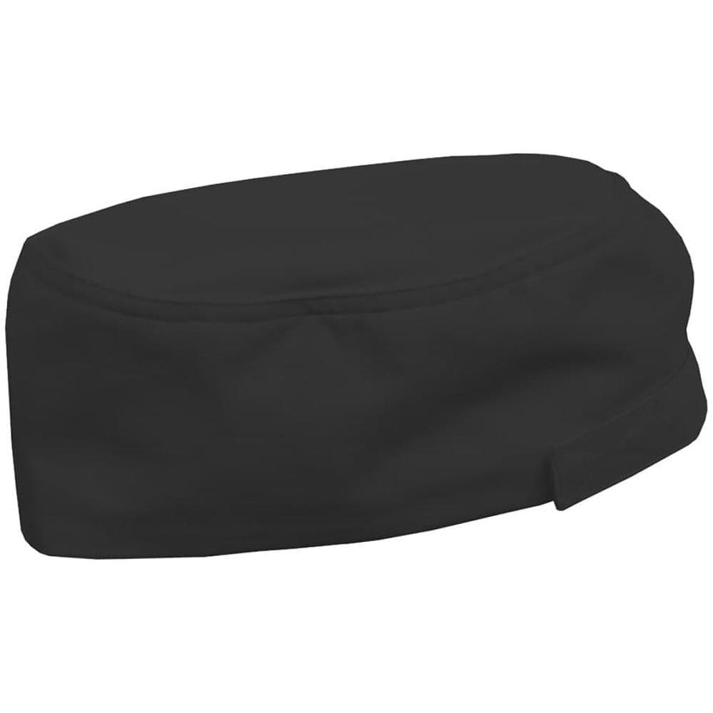 no-logo Edwards Beanie Cap With Mesh Top-CHEFS WEAR-Edwards-Black-1 Size-Thread Logic