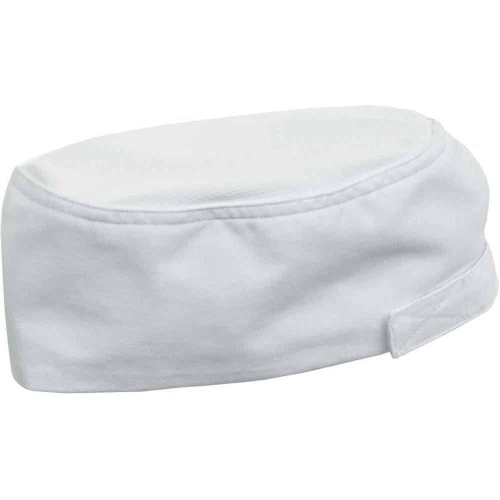 no-logo Edwards Beanie Cap With Mesh Top-CHEFS WEAR-Edwards-White-1 Size-Thread Logic