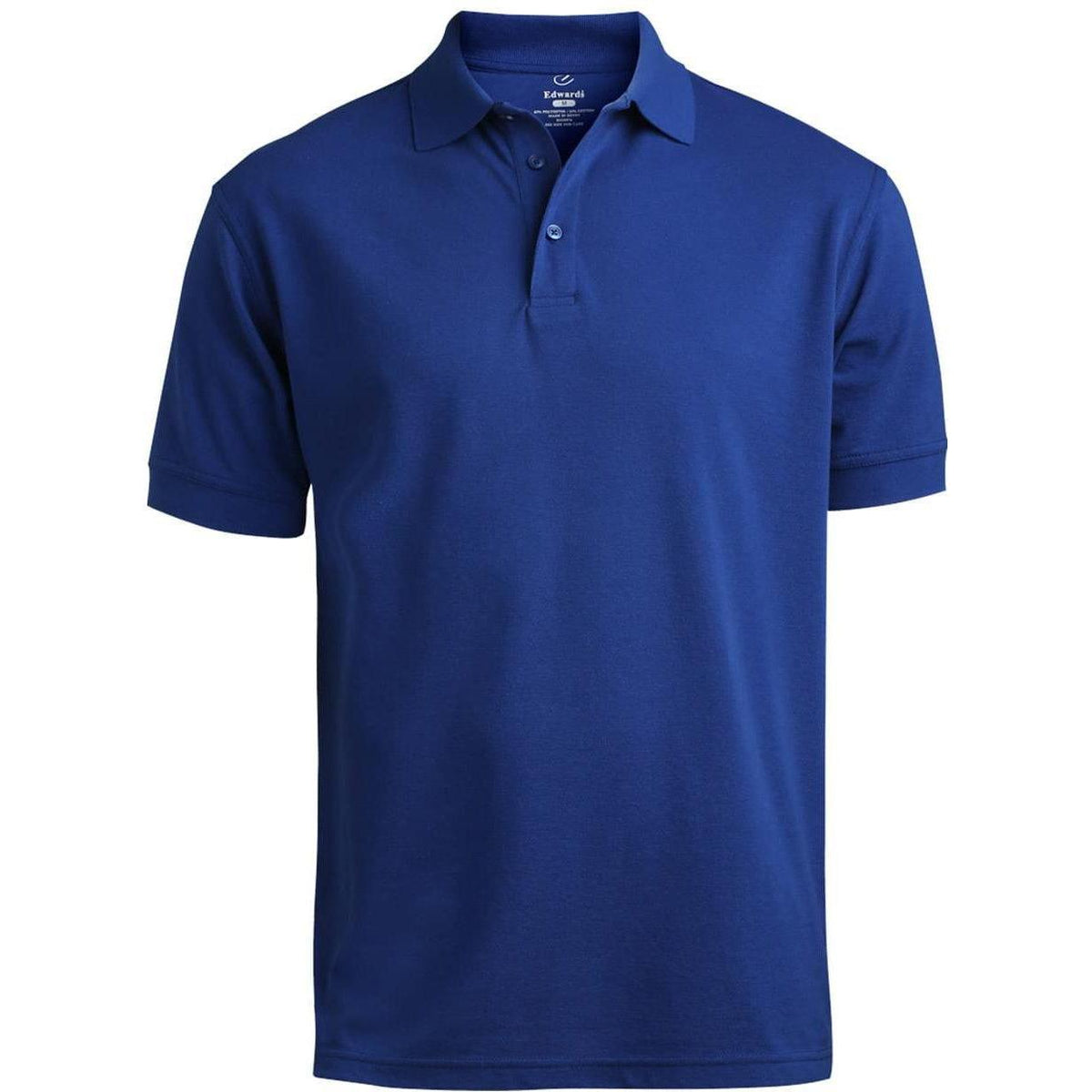 logo-left Edwards Blended Pique Short Sleeve Polo