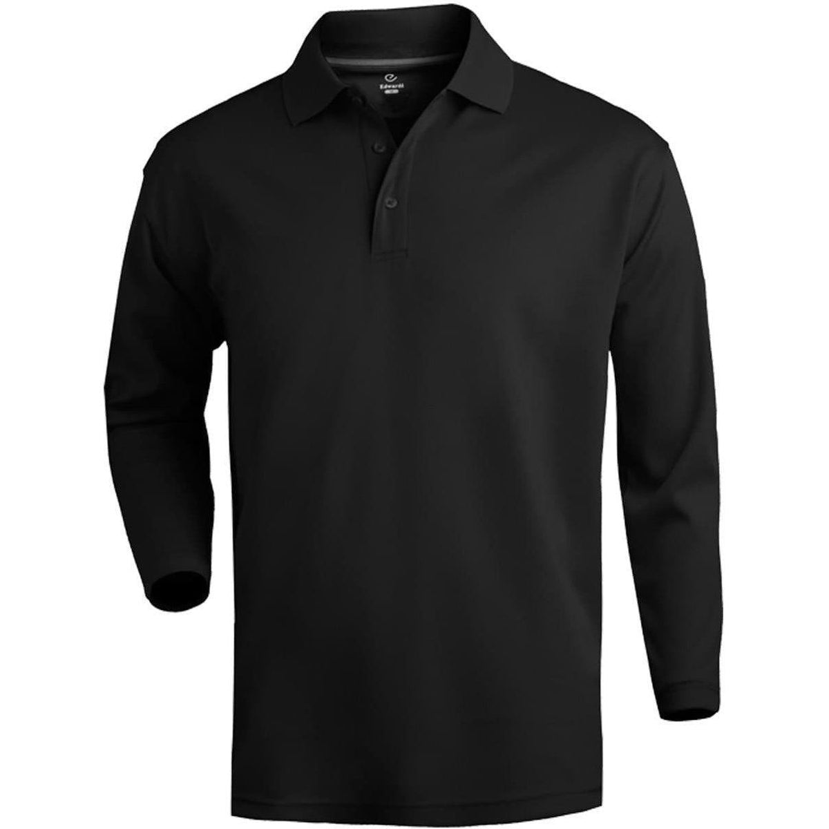 no-logo Edwards Hi Performance Mesh Long Sleeve Polo