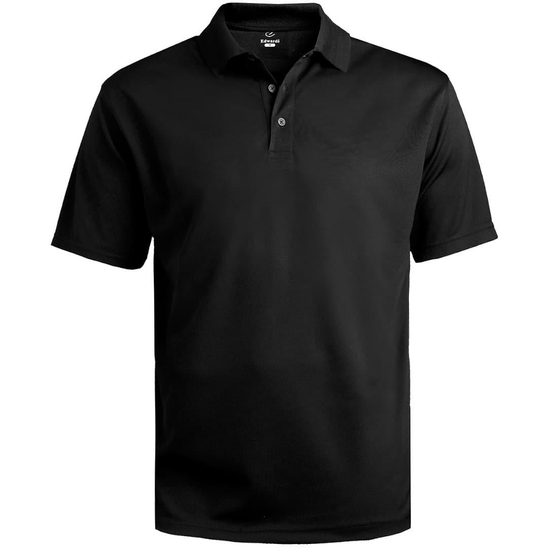 no-logo Edwards Hi Performance Mesh Short Sleeve Polo
