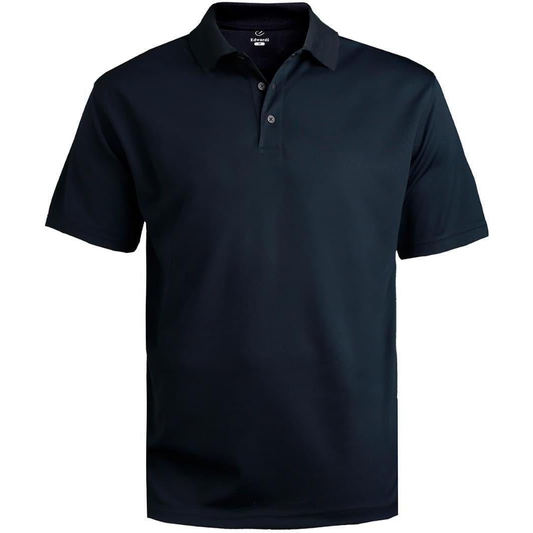 no-logo Edwards Hi Performance Mesh Short Sleeve Polo