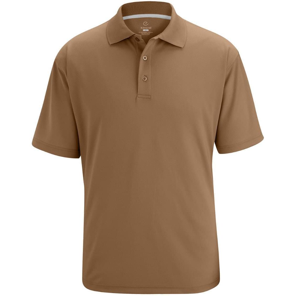 no-logo Edwards Hi Performance Mesh Short Sleeve Polo