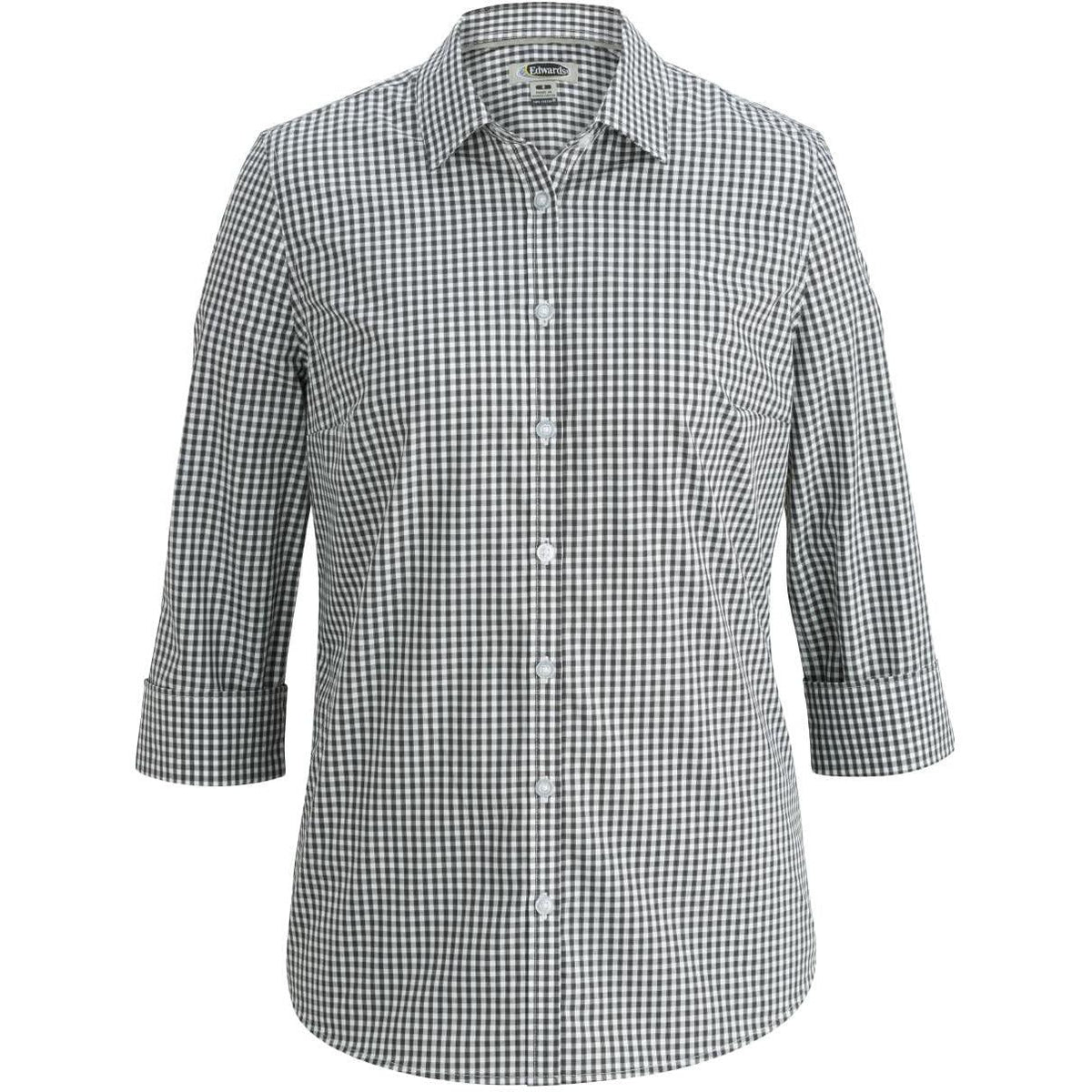 no-logo Edwards Ladies 3/4 Sleeve Stretch Broadcloth Shirt