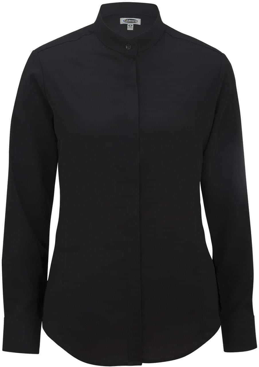 Edwards Ladies Bastiste Banded Collar Shirt