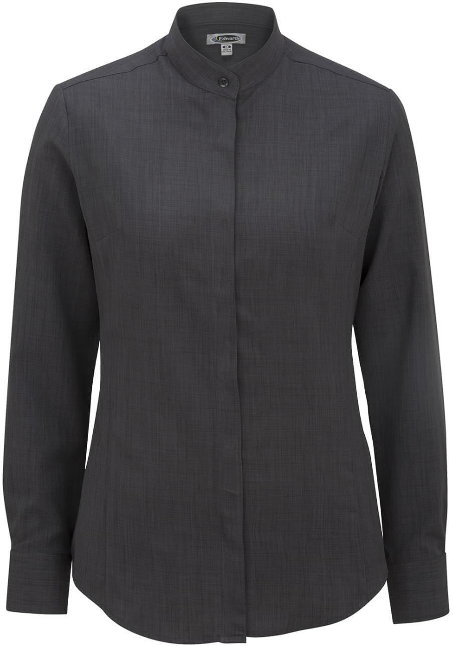 Edwards Ladies Bastiste Banded Collar Shirt