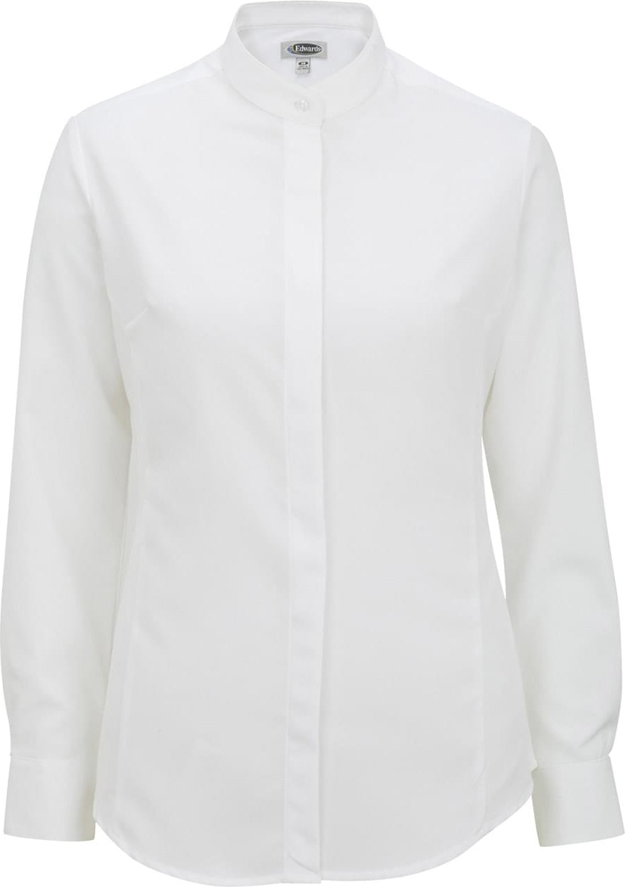 Edwards Ladies Bastiste Banded Collar Shirt
