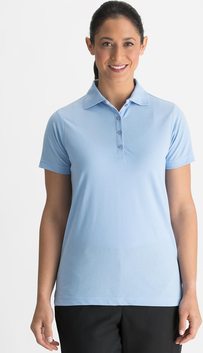 Edwards Ladies Blended Pique Short Sleeve Polo