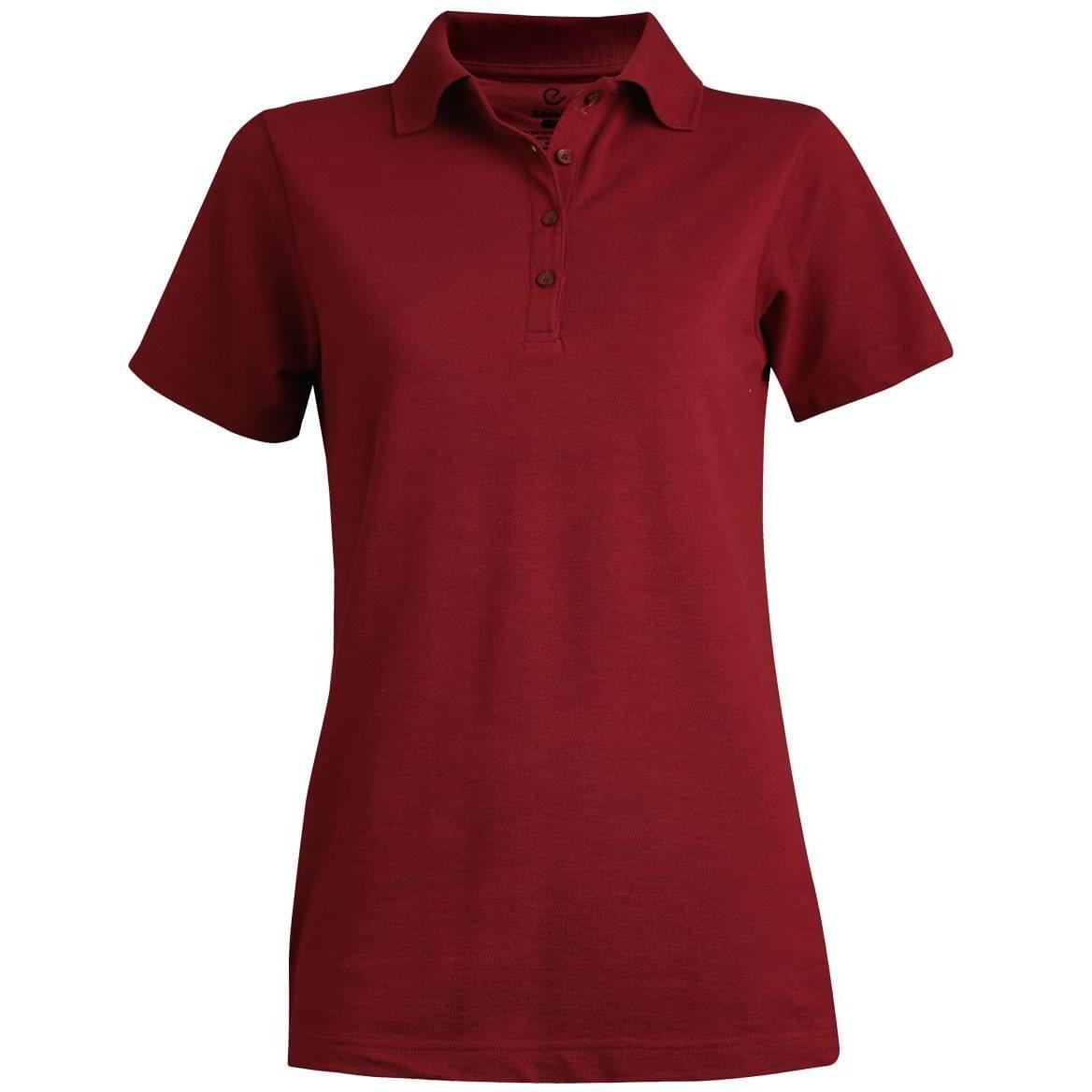logo-left Edwards Ladies Blended Pique Short Sleeve Polo