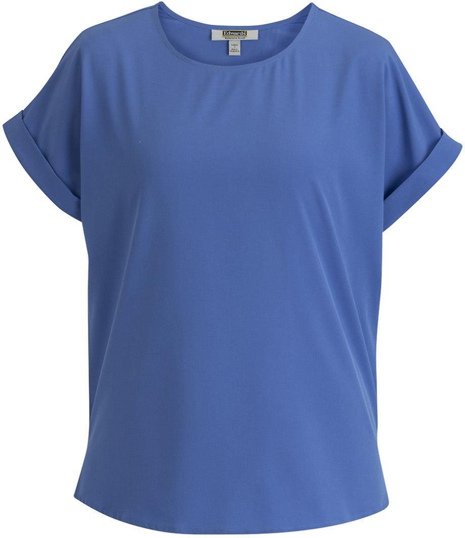 Edwards Ladies Dolman Short Sleeve Blouse