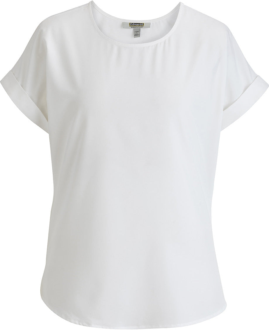 Edwards Ladies Dolman Short Sleeve Blouse
