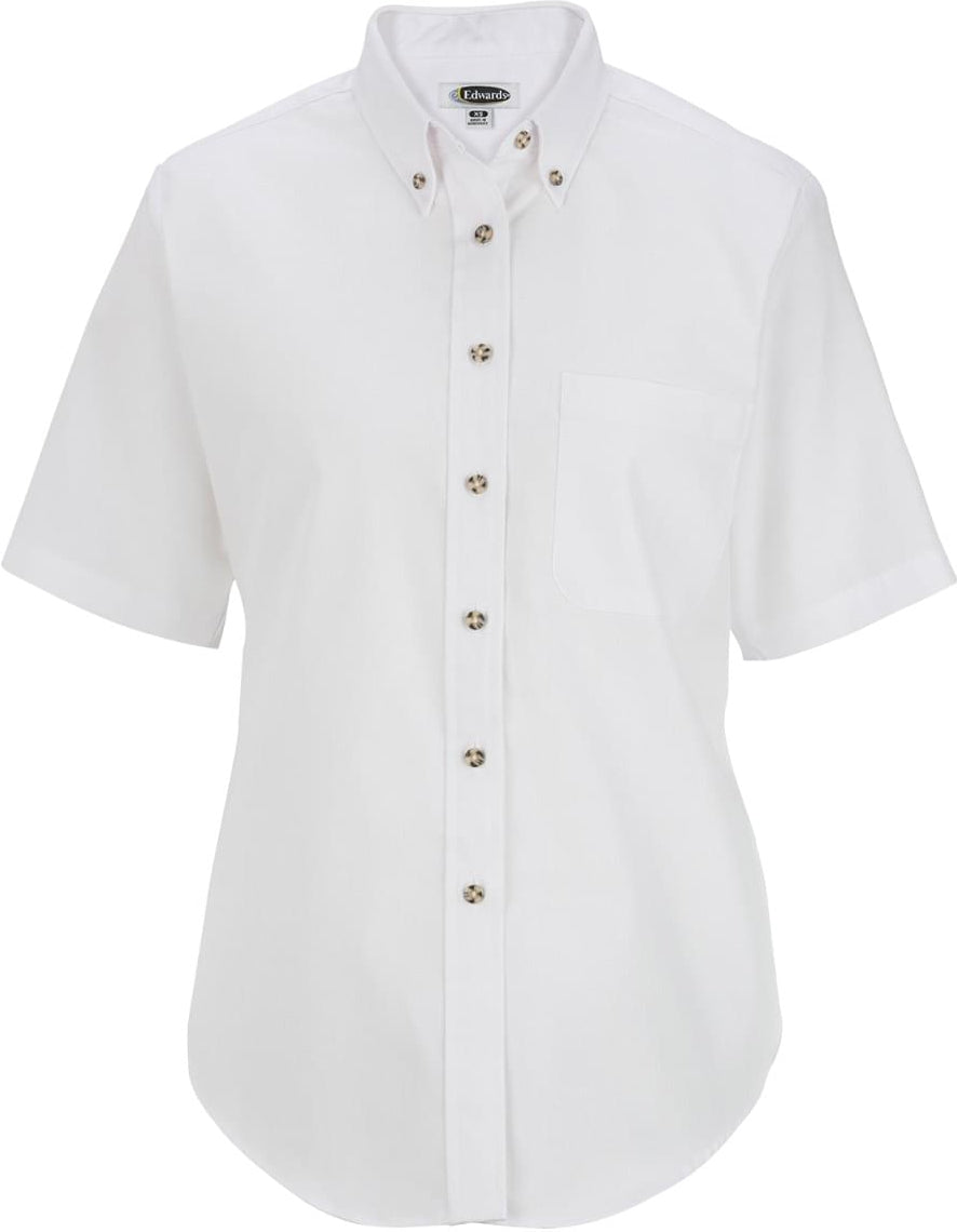 Edwards Ladies Easy Care Short Sleeve Poplin Shirt