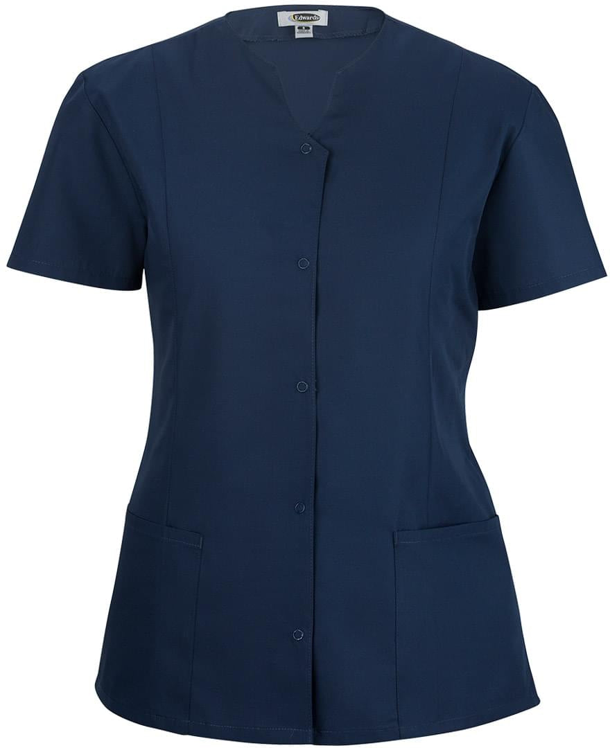 Edwards Ladies Essential Snap Front Smock