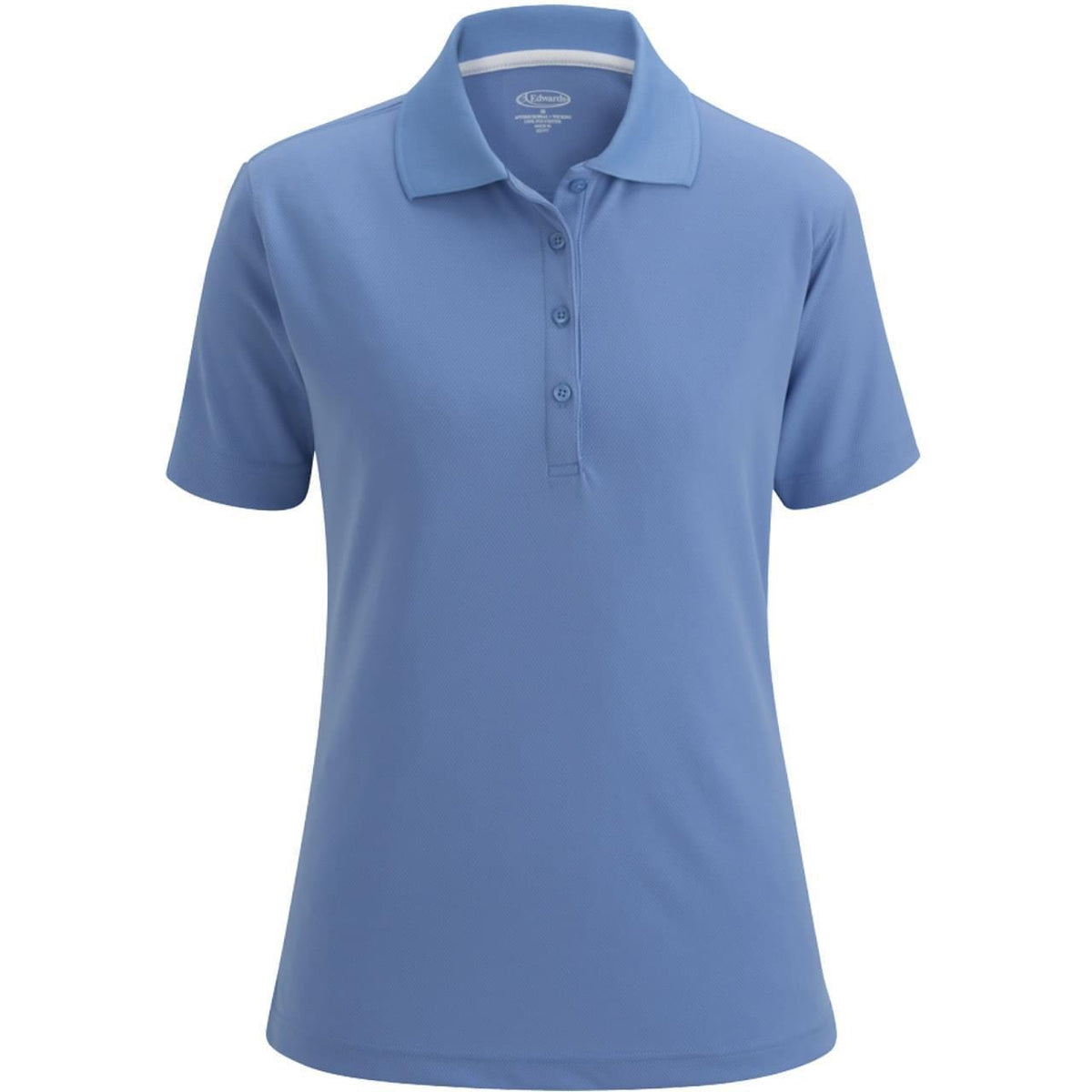 no-logo Edwards Ladies Hi Performance Mesh Short Sleeve Polo