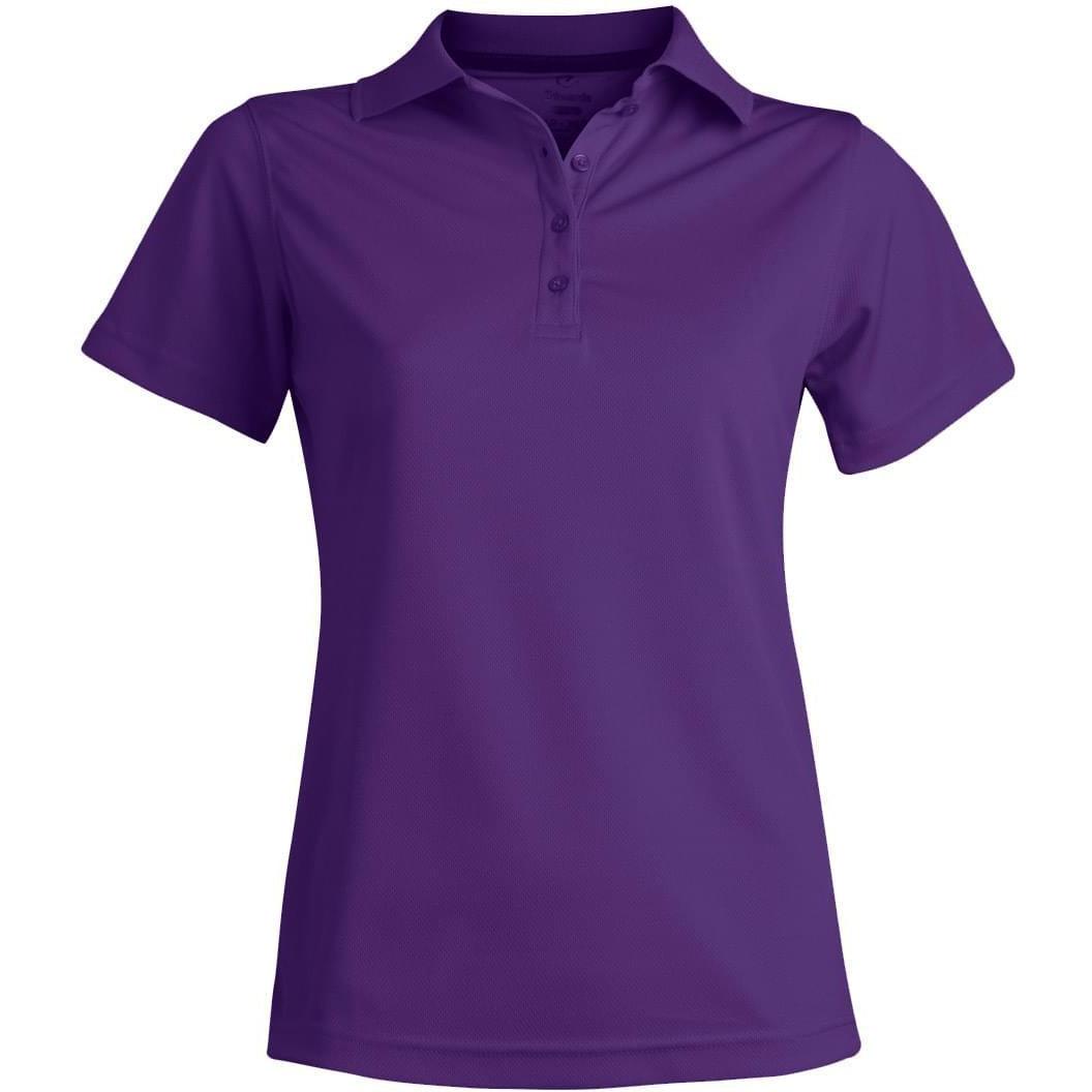 no-logo Edwards Ladies Hi Performance Mesh Short Sleeve Polo