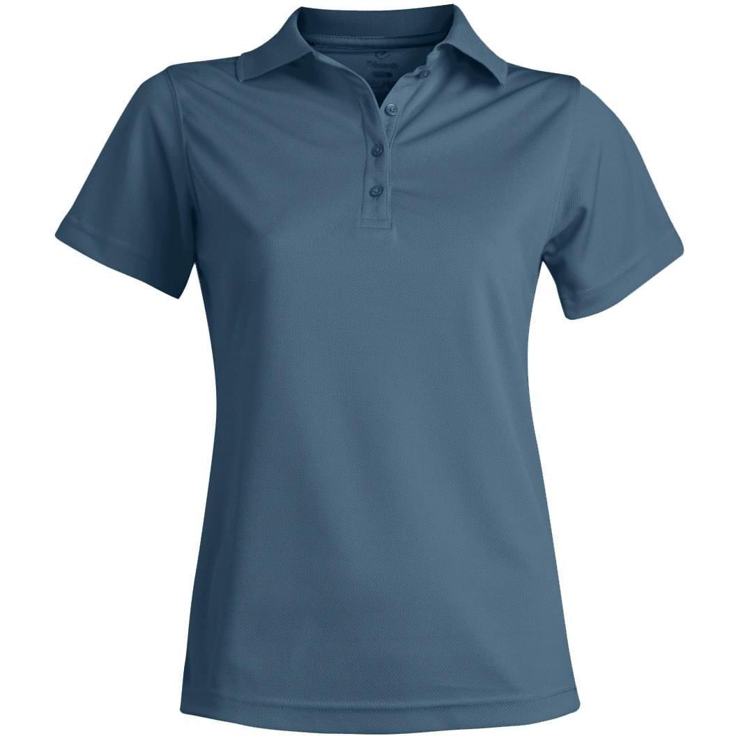 no-logo Edwards Ladies Hi Performance Mesh Short Sleeve Polo