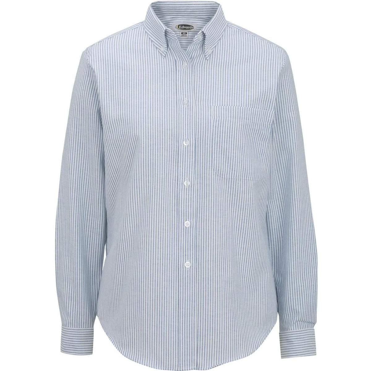 no-logo Edwards Ladies Long Sleeve Oxford Shirt