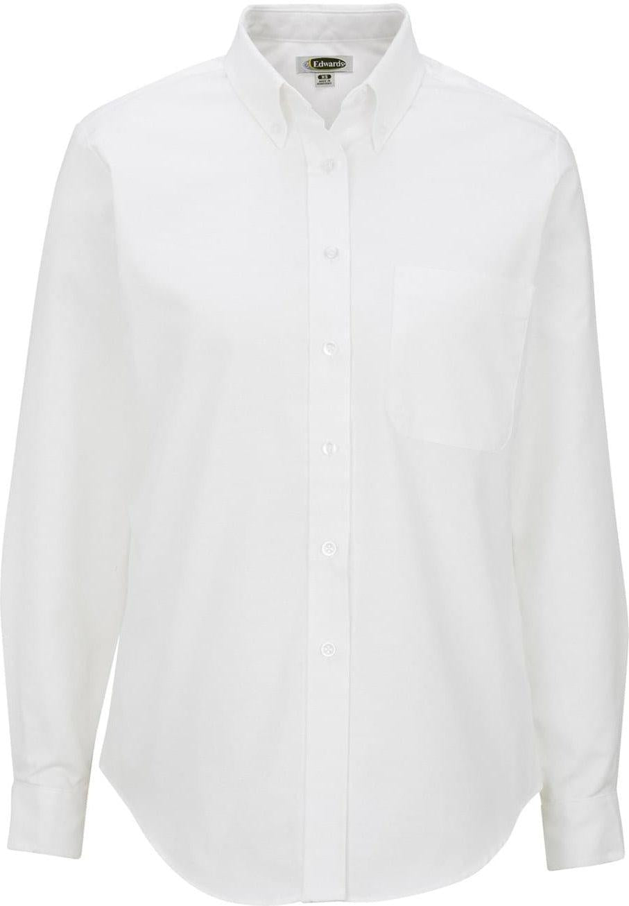 Edwards Ladies Long Sleeve Oxford Shirt