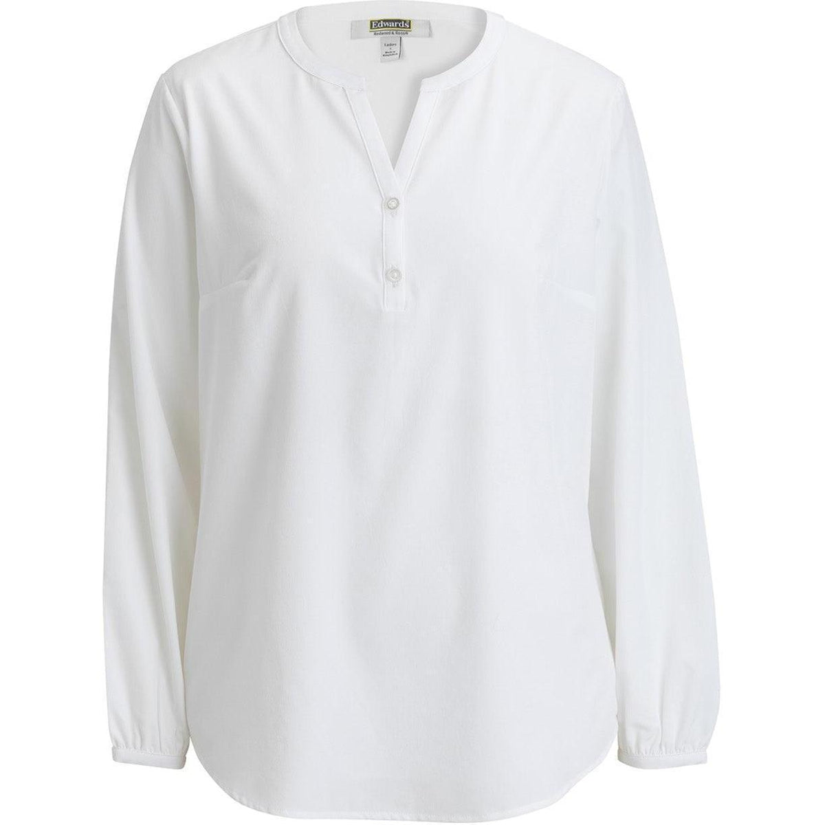 no-logo Edwards Ladies Open V Neck Long Sleeve Blouse