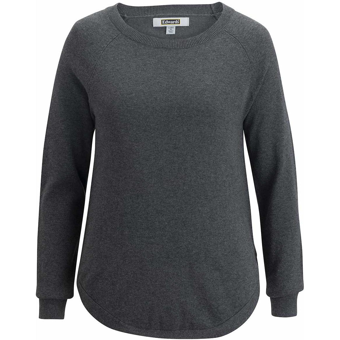 logo-left Edwards Ladies Scoop Neck Pullover Sweater