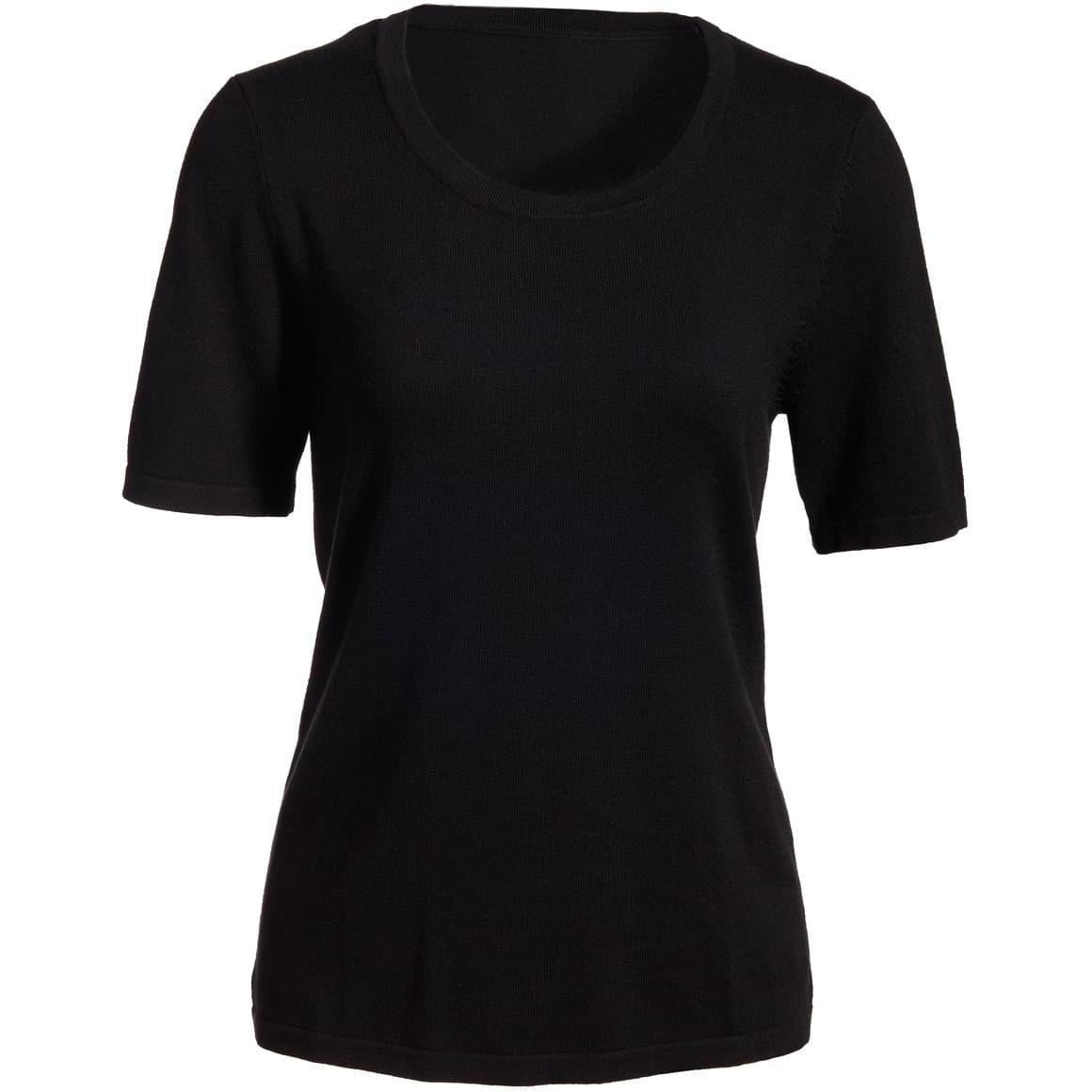 logo-left Edwards Ladies Short Sleeve Scoop Neck Sweater