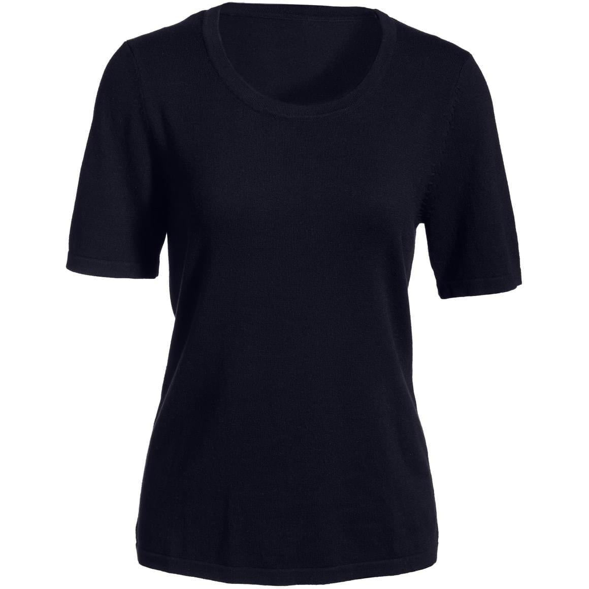 logo-left Edwards Ladies Short Sleeve Scoop Neck Sweater