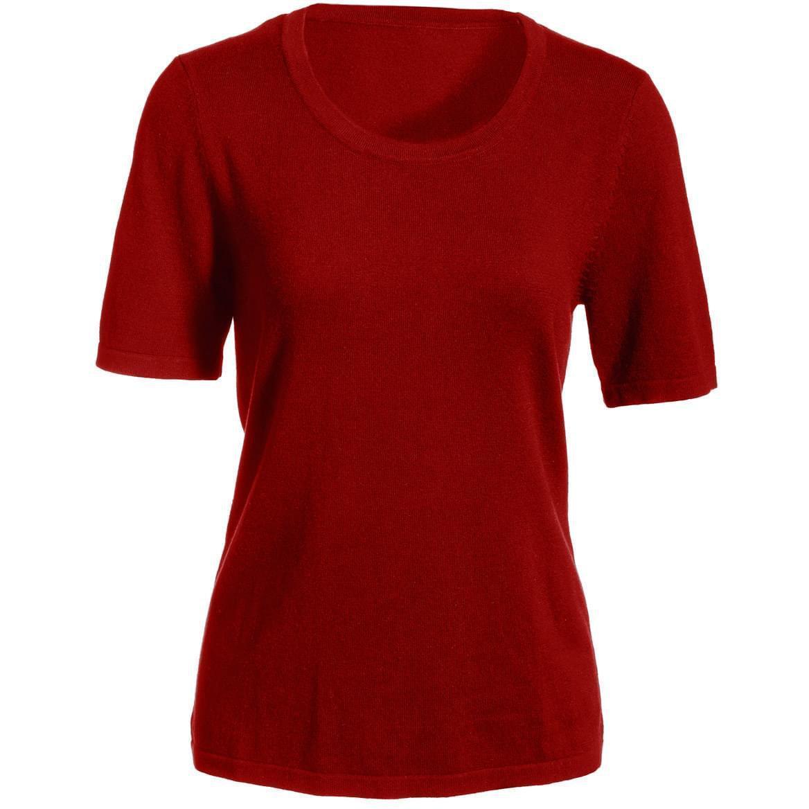 logo-left Edwards Ladies Short Sleeve Scoop Neck Sweater