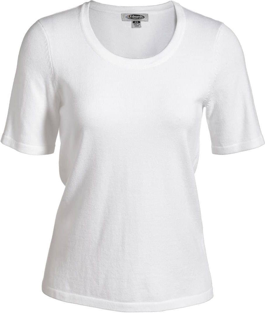 Edwards Ladies Short Sleeve Scoop Neck Sweater